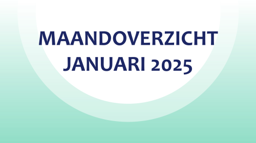 Maandoverzicht januari 2025
