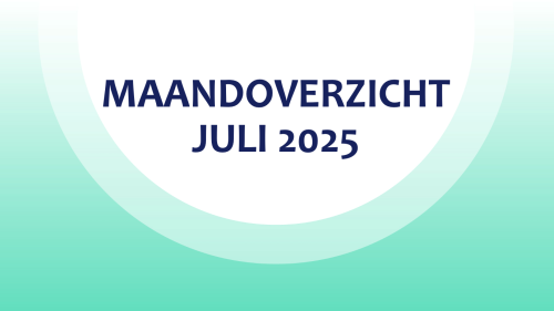 Maandoverzicht juli