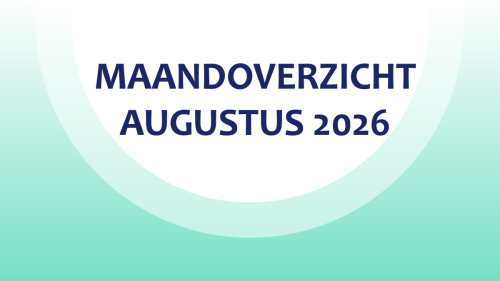 Maandoverzicht augustus 2026
